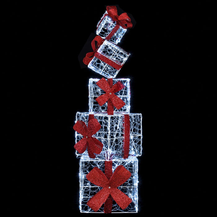 Decorațiune de Crăciun cutie de cadou 5 buc. 125 LED-uri - WALTI WALTI