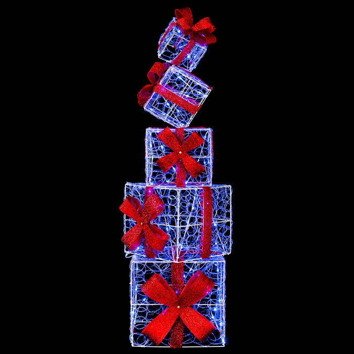 Decorațiune de Crăciun cutie de cadou 5 buc. 125 LED-uri - WALTI WALTI