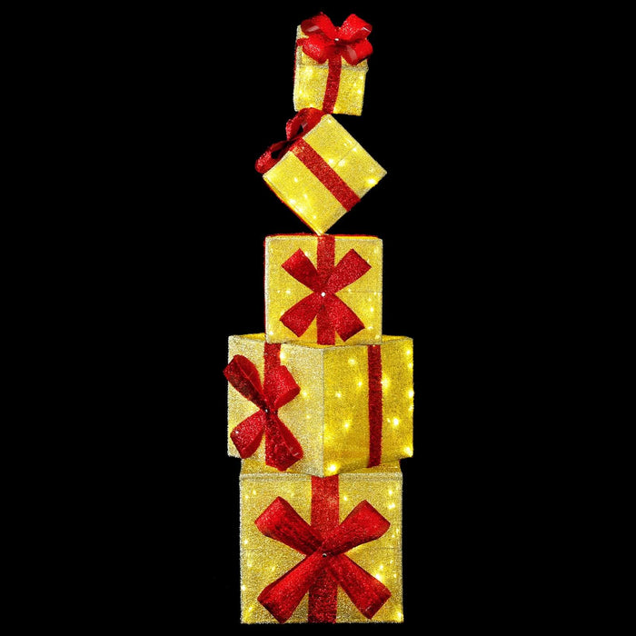 Decorațiune de Crăciun cutie de cadou 5 buc. 125 LED-uri - WALTI WALTI