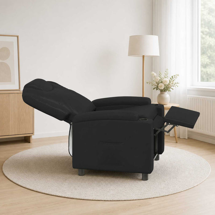 Fotoliu recliner Negru 75 x 95 x 106 cm Țesătură - WALTI WALTI