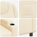 Fotoliu recliner Crem 75 x 95 x 106 cm Țesătură - WALTI WALTI