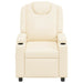 Fotoliu recliner Crem 75 x 95 x 106 cm Țesătură - WALTI WALTI