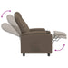 Fotoliu recliner Gri 75 x 95 x 106 cm Țesătură - WALTI WALTI