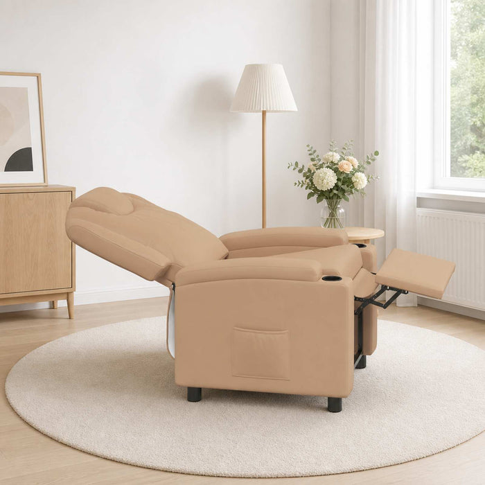 Fotoliu recliner Cappuccino 75 x 95 x 106 cm Țesătură - WALTI WALTI