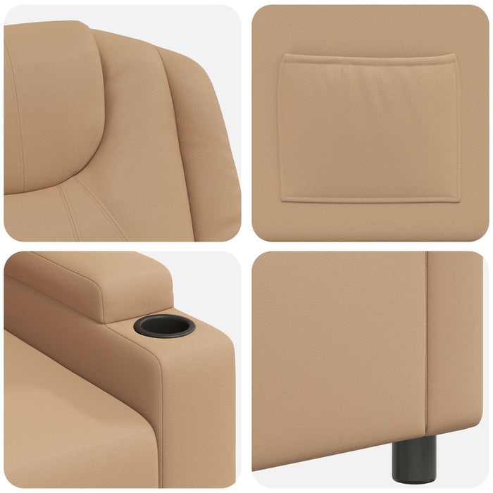 Fotoliu recliner Cappuccino 75 x 95 x 106 cm Țesătură - WALTI WALTI