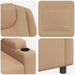 Fotoliu recliner Cappuccino 75 x 95 x 106 cm Țesătură - WALTI WALTI