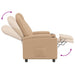 Fotoliu recliner Cappuccino 75 x 95 x 106 cm Țesătură - WALTI WALTI