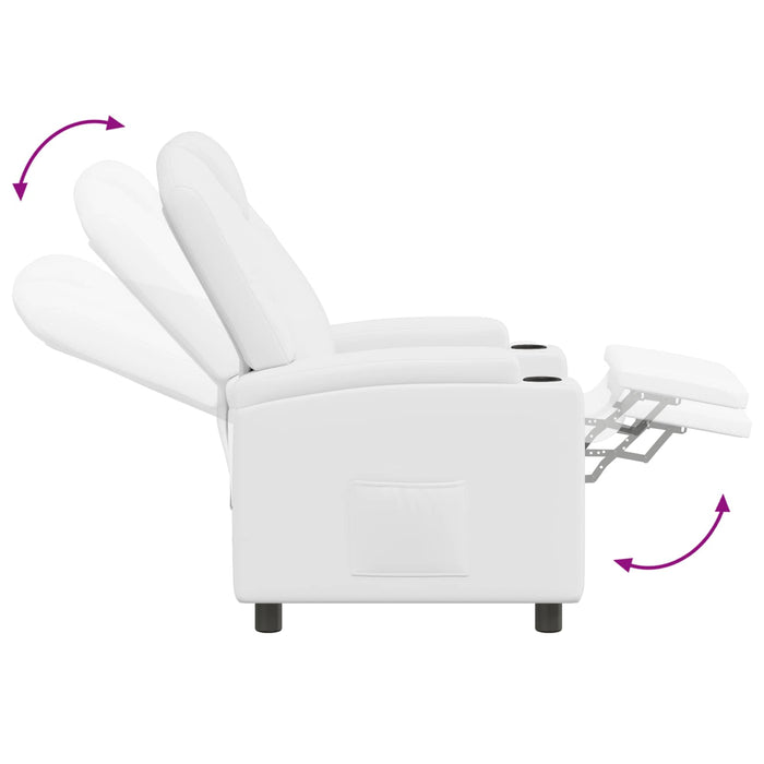 Fotoliu recliner Alb 75 x 95 x 106 cm Țesătură - WALTI WALTI