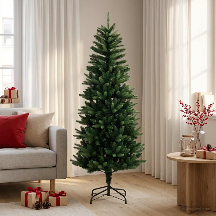 Artificial Hinged Christmas Tree 150 cm PE și PVC Verde WALTI
