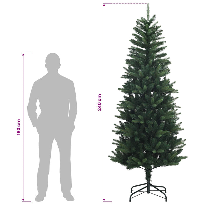 Artificial Hinged Christmas Tree 240 cm PE și PVC Verde - WALTI WALTI