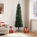 Artificial Slim Christmas Tree 210 cm PE și PVC Verde - WALTI WALTI
