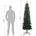 Artificial Slim Christmas Tree 210 cm PE și PVC Verde - WALTI WALTI