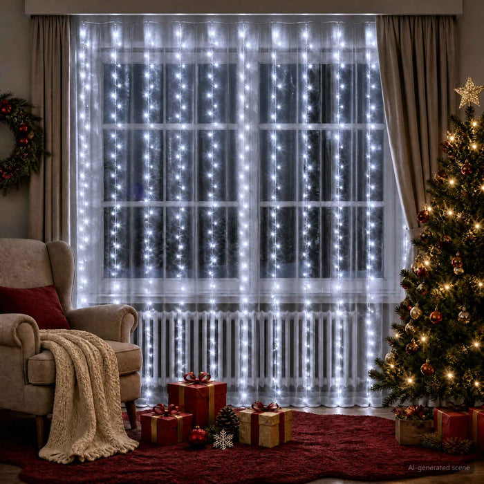 Perdea de lumini 300 LED-uri Alb rece 300 x 300 cm - WALTI WALTI