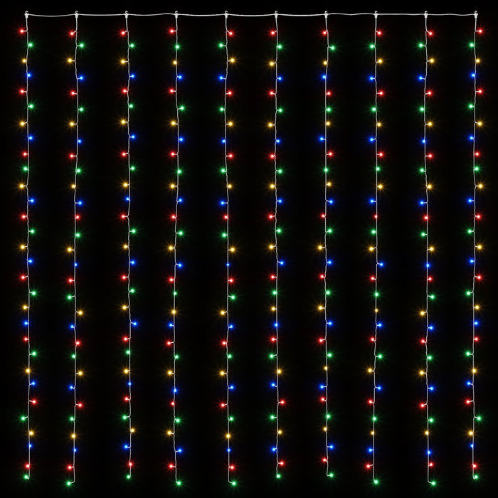 Perdea de lumini 300 LED-uri Multicolor 300 x 300 cm - WALTI WALTI