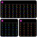 Perdea de lumini 300 LED-uri Multicolor 300 x 300 cm - WALTI WALTI