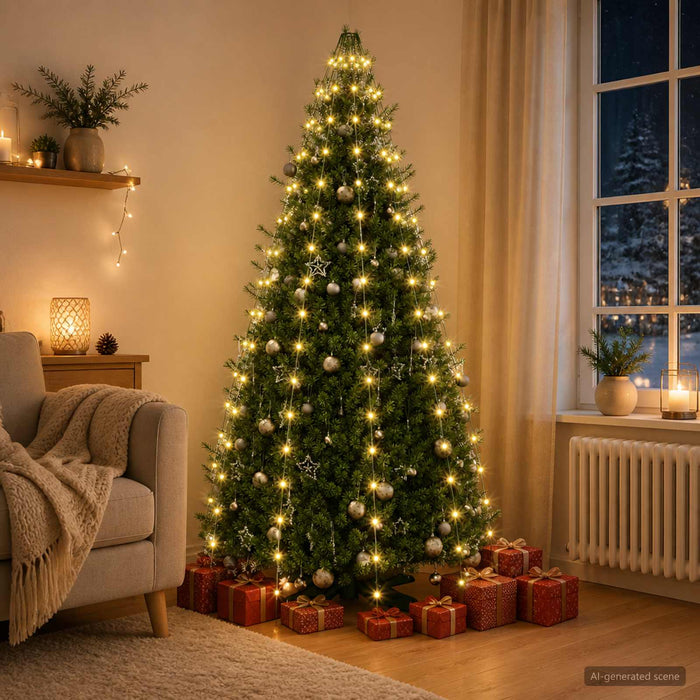 Lumini pentru bradul de Crăciun 180 LED-uri Alb cald 180 cm - WALTI WALTI