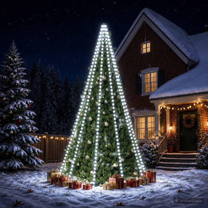 Lumini pentru bradul de Crăciun 500 LED-uri Alb rece 500 cm - WALTI WALTI