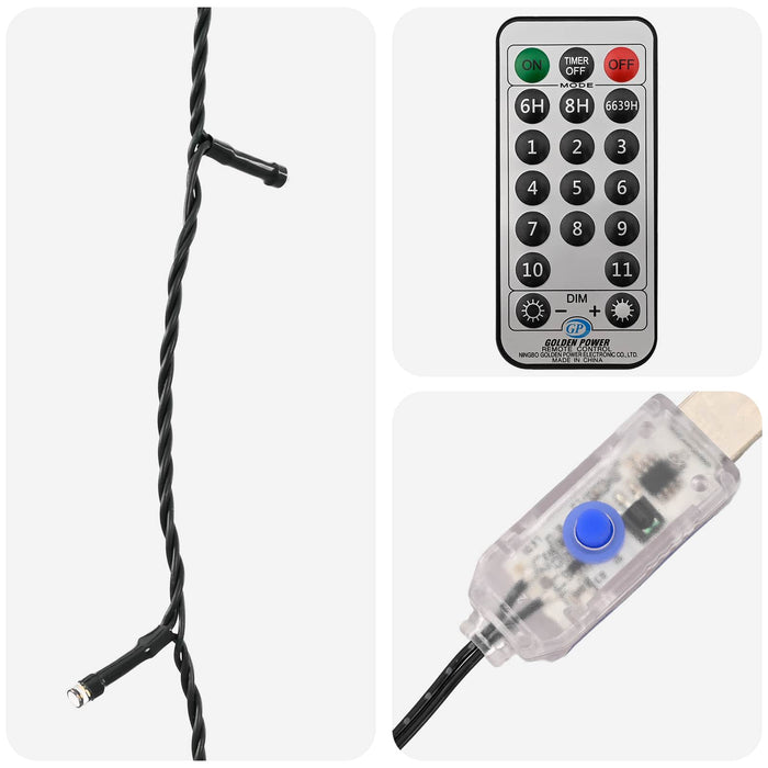 Instalație de Crăciun cu două culori 300 LED-uri Multicolor - WALTI WALTI