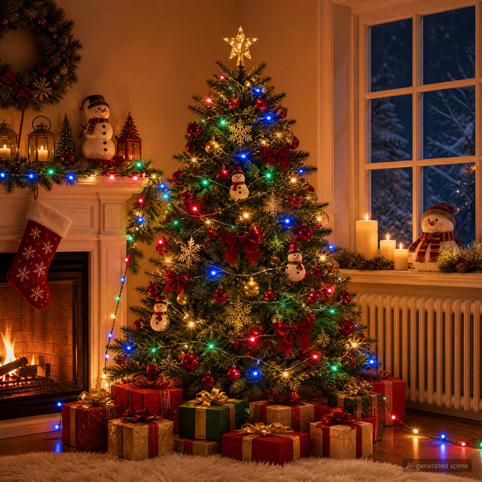 Instalație de Crăciun cu două culori 400 LED-uri Multicolor WALTI
