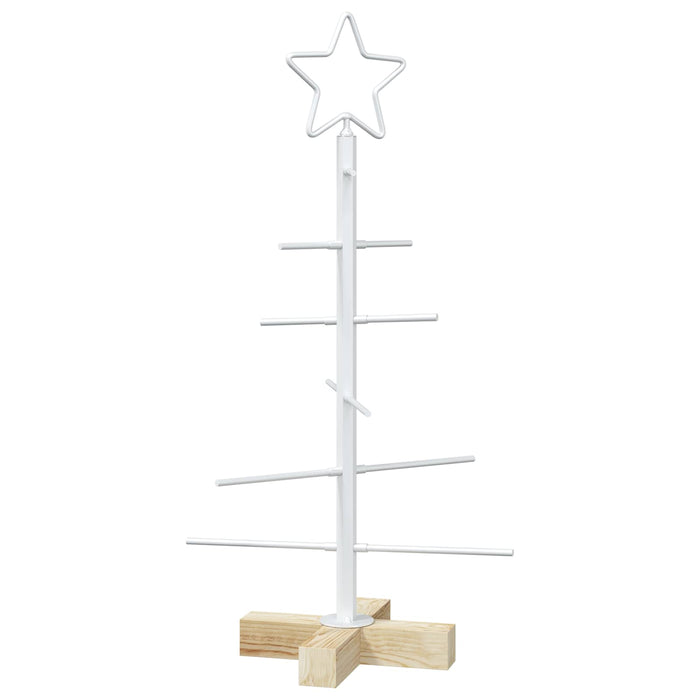 Brad de Crăciun din metal cu suport KUOPIO 60 cm Oțel Alb WALTI