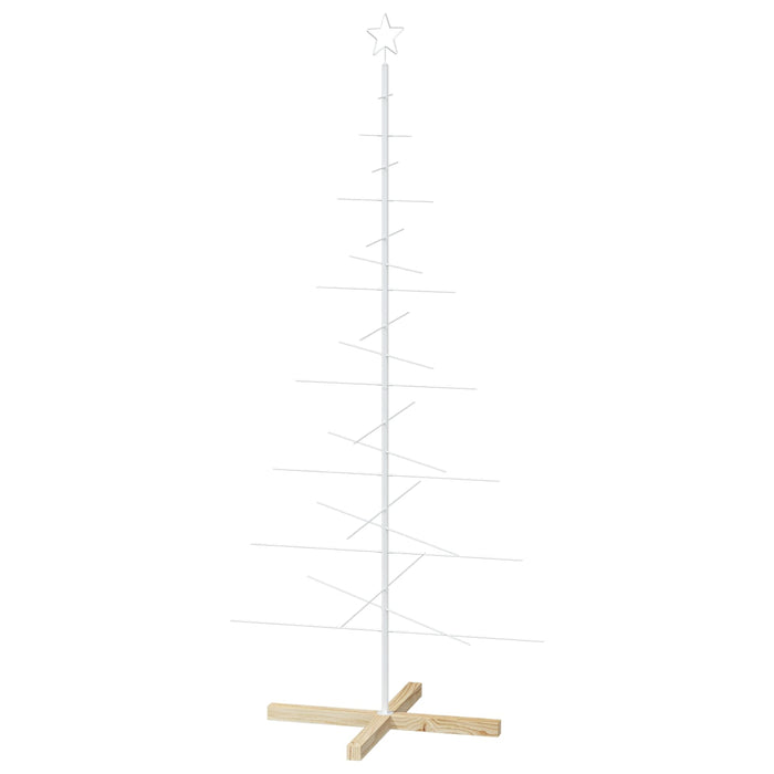 Brad de Crăciun din metal cu suport KUOPIO 180 cm Oțel Alb WALTI