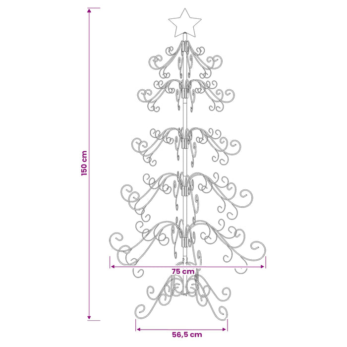 Pom de Crăciun din metal KUOPIO 150 cm oțel White - WALTI WALTI