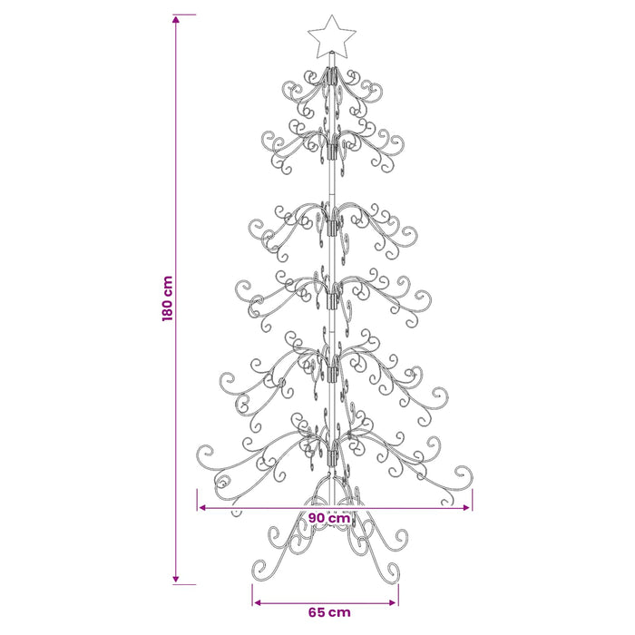 Pom de Crăciun din metal KUOPIO 180 cm oțel White WALTI