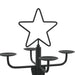 Copac de Crăciun din metal cu suport KUOPIO 60 cm Oțel Negru - WALTI WALTI