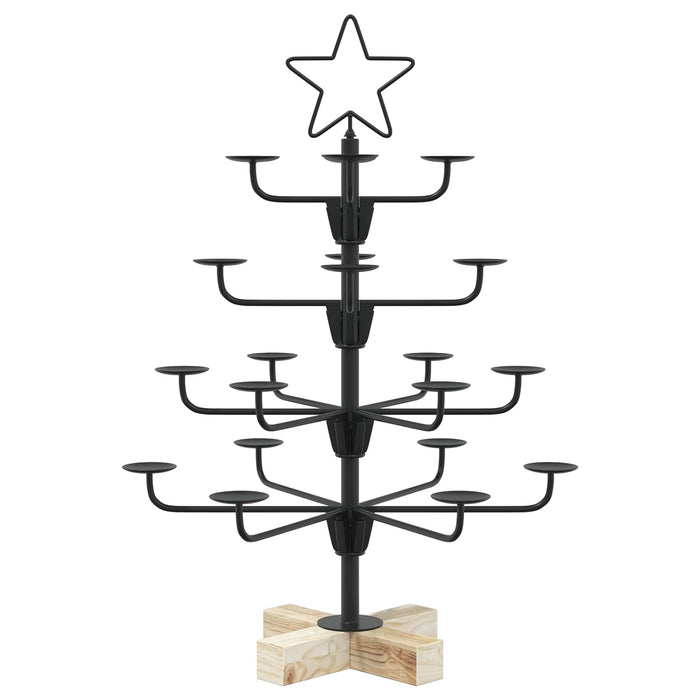 Copac de Crăciun din metal cu suport KUOPIO 60 cm Oțel Negru - WALTI WALTI