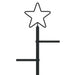 Pom de Crăciun din metal KUOPIO 60 cm Oțel Negru - WALTI WALTI