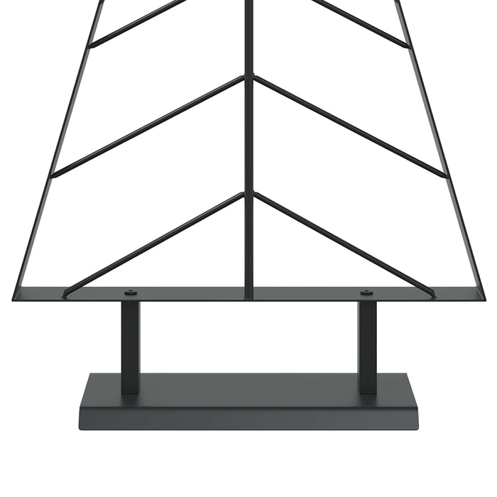 Brad de Crăciun din metal cu suport KUOPIO 125 cm Oțel Negru - WALTI WALTI