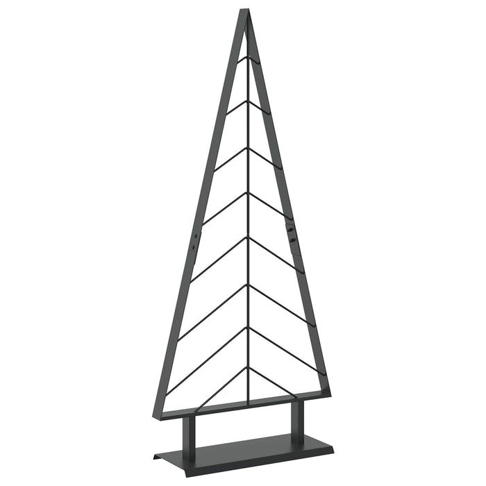 Brad de Crăciun din metal cu suport KUOPIO 125 cm Oțel Negru - WALTI WALTI