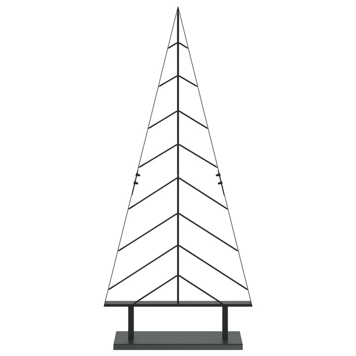 Brad de Crăciun din metal cu suport KUOPIO 125 cm Oțel Negru - WALTI WALTI
