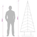 Brad de Crăciun din metal cu suport KUOPIO 210 cm Oțel Auriu - WALTI WALTI