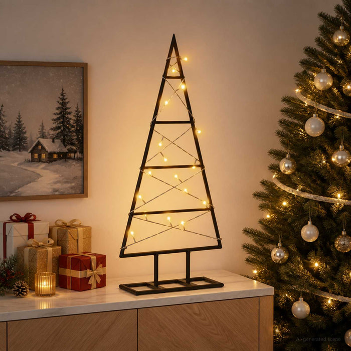 Pom de Crăciun din metal KUOPIO 60 cm Alb cald - WALTI WALTI