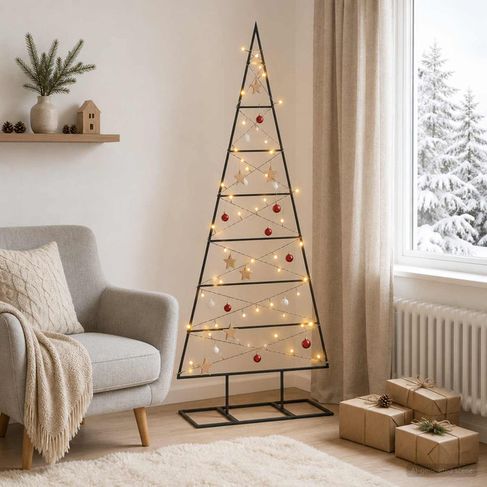Pom de Crăciun din metal KUOPIO 125 cm Alb cald WALTI
