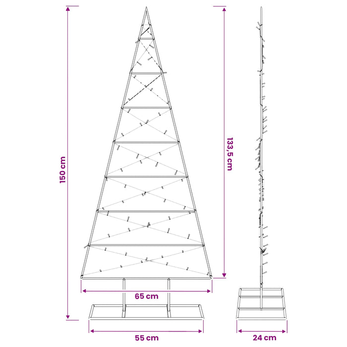 Pom de Crăciun din metal KUOPIO 150 cm Alb cald WALTI