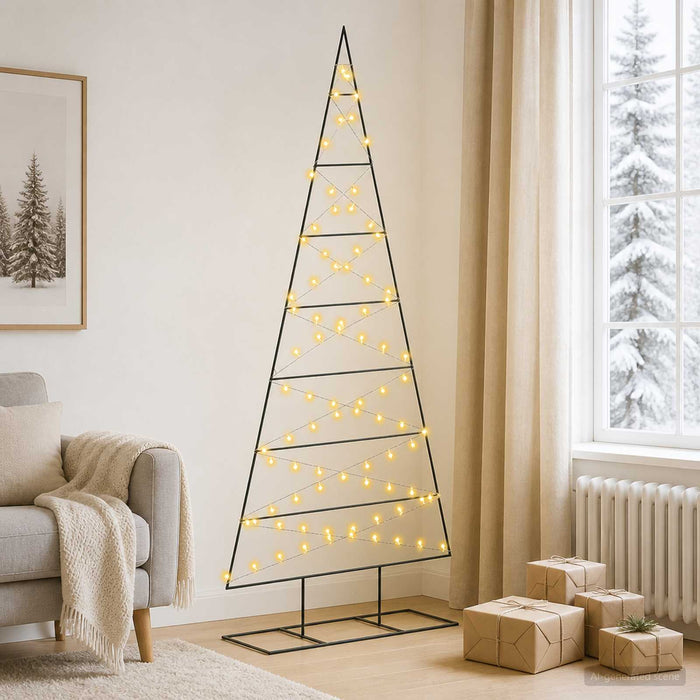Pom de Crăciun din metal KUOPIO 210 cm Alb cald WALTI