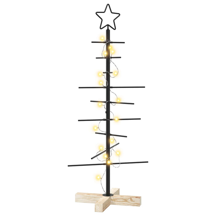 Pom de Crăciun din metal KUOPIO 90 cm Alb cald Oțel Negru - WALTI WALTI