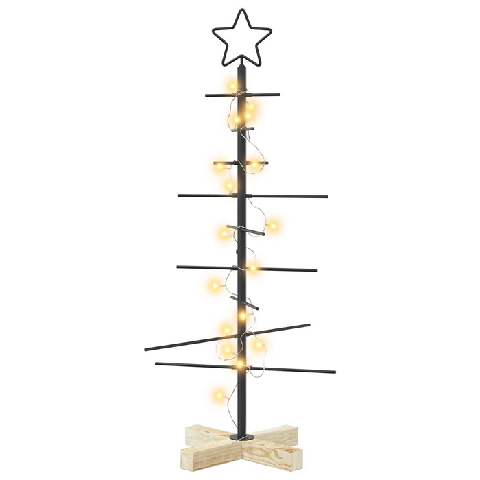 Pom de Crăciun din metal KUOPIO 90 cm Alb cald Oțel Negru - WALTI WALTI