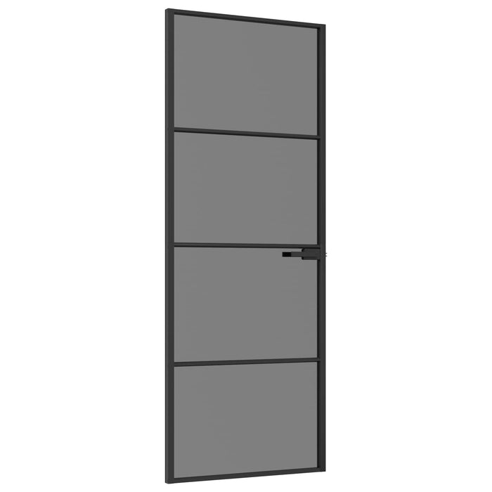 Ușă de interior 76 x 201,5 cm Sticlă Temperată și Aluminiu - WALTI WALTI