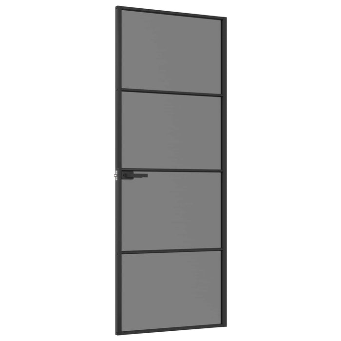 Ușă de interior 76 x 201,5 cm Sticlă Temperată și Aluminiu - WALTI WALTI