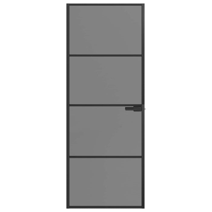Ușă de interior 76 x 201,5 cm Sticlă Temperată și Aluminiu - WALTI WALTI