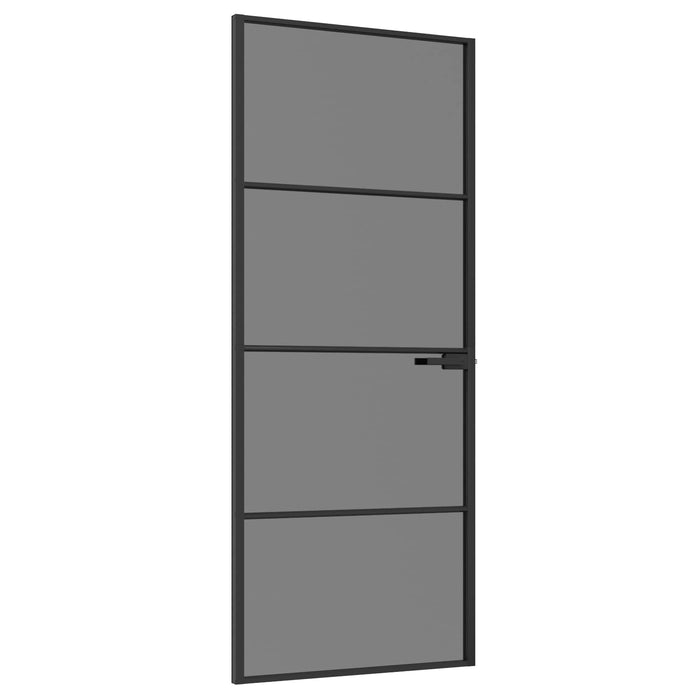 Ușă de interior 83 x 201,5 cm Sticlă Temperată și Aluminiu - WALTI WALTI