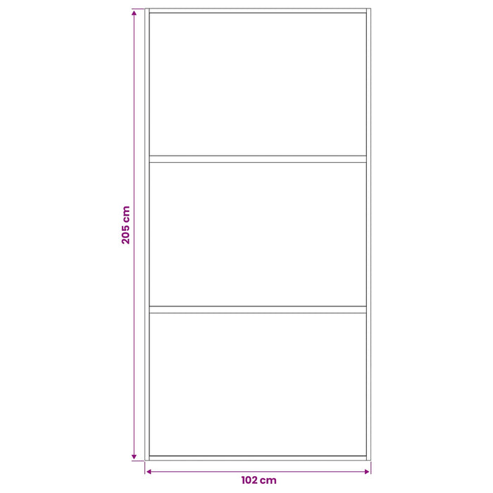Ușă glisantă 102 x 205 cm Sticlă Temperată și Aluminiu WALTI