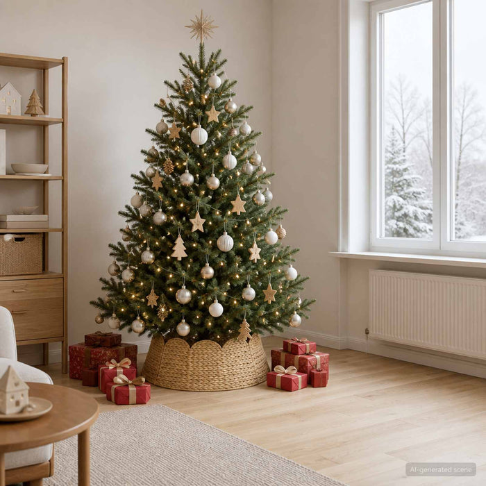 Guler pentru Pomul de Crăciun Rotund natural Diam. 75 x 25 cm - WALTI WALTI