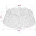 Guler pentru Pomul de Crăciun Rotund natural Diam. 75 x 25 cm - WALTI WALTI