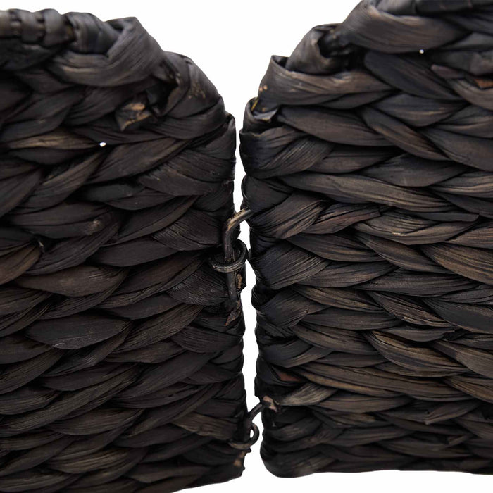 Guler pentru Pomul de Crăciun Rotund Negru Diam. 45 x 22 cm - WALTI WALTI
