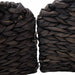 Guler pentru Pomul de Crăciun Rotund Negru Diam. 45 x 22 cm - WALTI WALTI