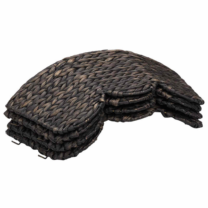 Guler pentru Pomul de Crăciun Rotund Negru Diam. 75 x 25 cm - WALTI WALTI